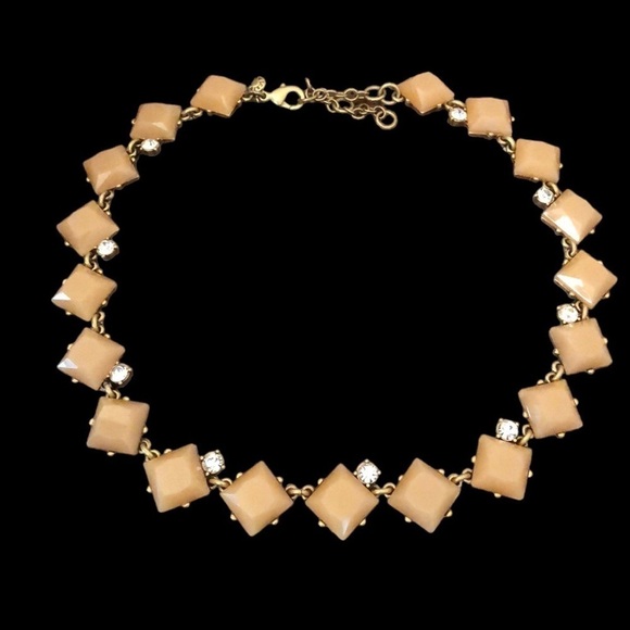 J. Crew Peach and Gold Necklace - Picture 1 of 5